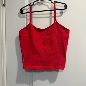 Free People Vibrant Red Camisole Top